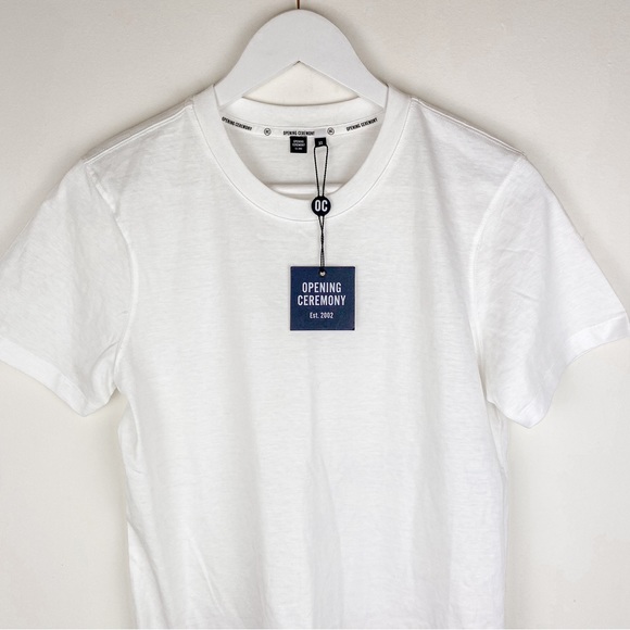 Opening Ceremony Tape Logo Tee T-Shirt Short Sleeve New With Tags - Picture 5 of 10